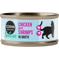 Cosma Nature -säästöpakkaus 48 x 70 g - kananrinta & katkarapu