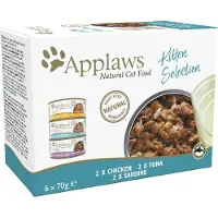 Applaws 12x70g Kitten purkkisardiini, kana, tonnikala Kissanruoka