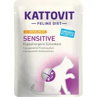 Kattovit 24x85g Sensitive Pouch kana & kalkkuna Kissanruoka