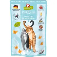 Granatapet 6x85g DeliCatessen Pouch lohi & kalkkuna kissan märkäruoka