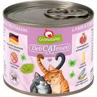 Granatapet 24x200g DeliCatessen lammas & kalkkuna kissan märkäruoka