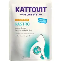 Kattovit 24x85g Feline Gastro Pouch kana & riisi kissanruoka