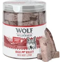 Wolf of Wilderness 360g kylmäkuivatut herkut High Valley naudanmaksa