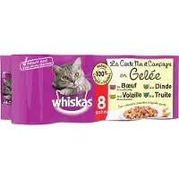 Whiskas 8x390g meren ja maan herkut hyytelössä -kissanruoka