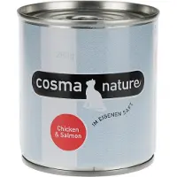 Cosma 6x280g Nature kana & lohi kissan märkäruoka