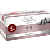 Smilla 8x100g Fine Menu kalkkuna & lammas kissan märkäruoka