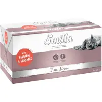 Smilla Fine Menu 8 x 100 g - lohi & katkarapu