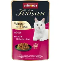 Animonda Vom Feinsten 18x85g Adult vasikka + kanafilee -kissanruoka