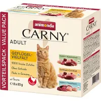 Animonda 24 x 85 g siipikarjalajitelma 3 makua Pouch kissanruoka