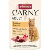 Animonda Carny 24 x 85 g siipikarjalajitelma Pouch kissan märkäruoka