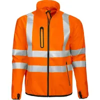 Projob 6412 Softshelltakki En Iso 20471 Luokka 3 - Orange - 3XL