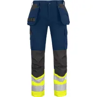 Projob 6534 Huomioriipputaskuhousut En Iso 20471 Luokka 1 - Yellow/Navy - D112