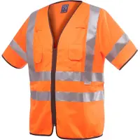 Projob 6707 Huomioliivi En Iso 20471 Luokka 3 - Orange - XL