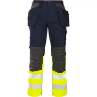 Projob 6522 Housut En Iso 20471 Luokka 1 - Yellow/Navy - C150