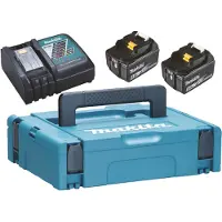 Makita Akkupaketti 18V: 2x5,0 Ah BL1850B + laturi