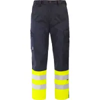Projob 6507 Housut En Iso 20471 Luokka 1 - Yellow/Navy - D100