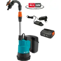 Gardena Akkukäyttöinen Sadevesipumppu 2000/2 18V P4A Sis. Akun