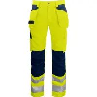Projob 6531 Riipputaskuhousut En Iso 20471 Luokka 2 - Yellow/Navy - D116