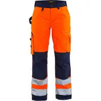 Blakläder Naisten Highvis Housut - Huomio Oranssi/Mariininsininen - D22
