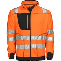 Projob 6303 Fleecetakki En Iso 20471 Luokka 3/2 Oranssi/Musta 3XL