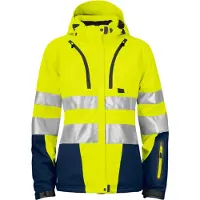 Projob 6424 Naisten Talvitakki En Iso 20471 Luokka 3/2 - Yellow/Navy - XL