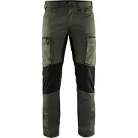 Blakläder Housut Stretch - Army Green/Musta - D100