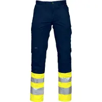 Projob 6523 Housut En Iso 20471 Luokka 1 - Yellow/Navy - C48