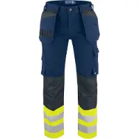 Projob 6530 Riipputaskuhousut En Iso 20471 Luokka 1 - Yellow/Navy - C62/162