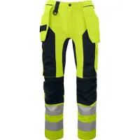 Projob 6513 Stretch Huomiohousut En Iso 20471 Luokka 2/1 - Yellow/Black - C50