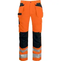 Projob 6531 Riipputaskuhousut En Iso 20471 Luokka 2 - Orange/Black - D112