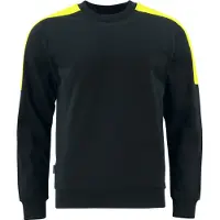 Projob 2125 Collegepaita - Black/Yellow - 4XL