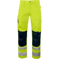Projob 6532 Reisitaskuhousut En Iso 20471 Luokka 2 - Yellow/Black - D108