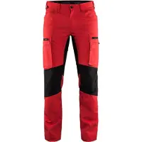 Blakläder Housut Stretch - Punainen/Musta - D124