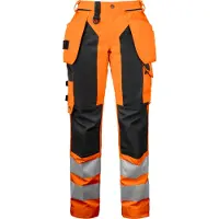 Projob 6519 Naisten Reisitaskuhousut En Iso 20471 Luokka 2 - Orange/Black - C46