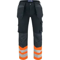 Projob 6530 Riipputaskuhousut En Iso 20471 Luokka 1 - Orange/Black - D96