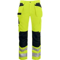 Projob 6531 Riipputaskuhousut En Iso 20471 Luokka 2 - Yellow/Black - C46/146