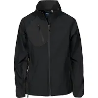 Projob 2423 Softshell Takki Naiset - Black - 3XL