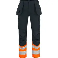 Projob 6534 Huomioriipputaskuhousut En Iso 20471 Luokka 1 - Orange/Black - D92