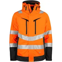 Projob 6445 Tekninen Takki 3-In-1 En Iso 20471 Luokka 3/2 - Orange/Black - 2XL