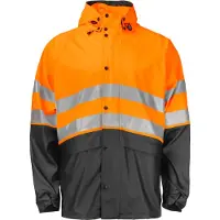 Projob 6431 Lyhyt Sadetakki En Iso 20471 Luokka 3/2 - Orange/Black - XL