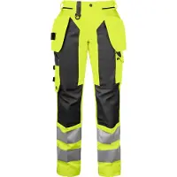Projob 6519 Naisten Reisitaskuhousut En Iso 20471 Luokka 2 - Yellow/Black - C46