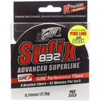 Sufix 832 Braid 120m (Diameter / Break Strength / Color: 0,28mm / 22,8kg (Black Mamba))