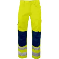 Projob 6532 Reisitaskuhousut En Iso 20471 Luokka 2 - Yellow/Navy - C62/162