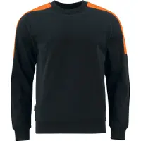 Projob 2125 Collegepaita - Black/orange - 4XL