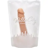 Willie City Luxe Aidonkaltainen Silikonidildo 21 cm - Nude