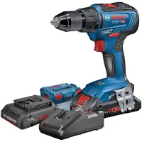 Bosch Akkuruuvinväännin GSR 18V-55, 2x4,0Ah ProCORE-akku, L-CASE