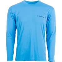 Grundens Tech Tee LS G Hook Print Coastal Blue XL