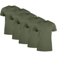 Clique T-paita Miehet 5 kpl Army Green