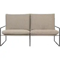 Ferm Living Desert 2-istuttava sohva, musta - tumma hiekka Dolce