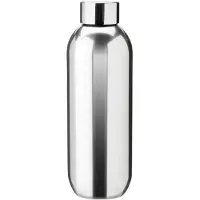 Stelton Keep Cool juomapullo, 0,6 L, teräs